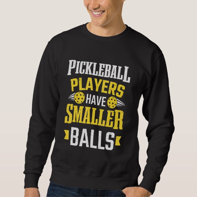 Moletom Jogadores de Pickleball de Raquete Têm Bolas Menor (Frente)