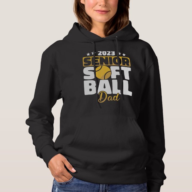 Moletom Jogadores de Softball de Pai de Mais velho Mens So (Frente)