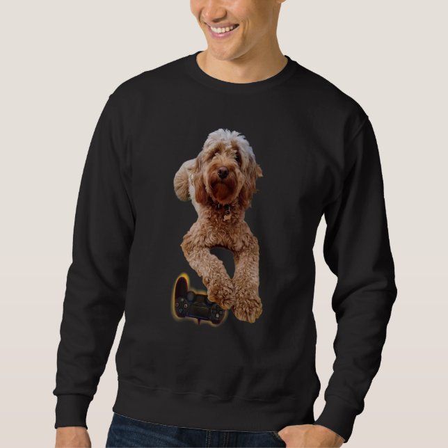 Moletom Jogando Cavapoo Cachorro Puppy (Frente)