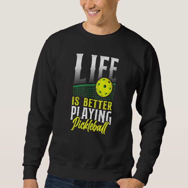Moletom Jogando Pickleball Pickleball (Frente)