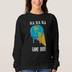 Moletom Jogo Bla Sobre A Fusão Do Sorvete Da Terra Global