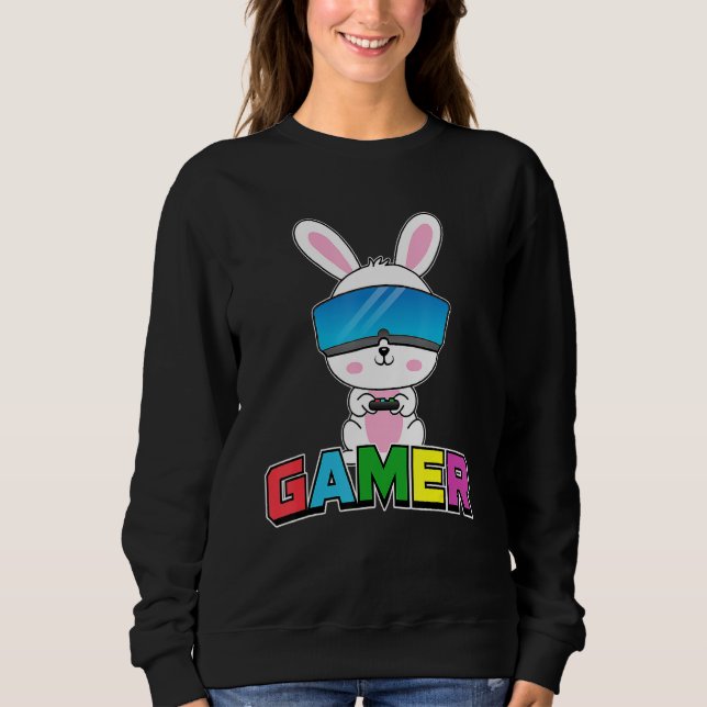 Moletom Jogo Coelho Coelho Coelho da Páscoa Páscoa Jogo Bo (Frente)