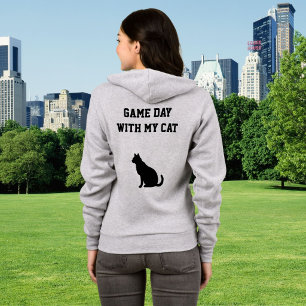 Moletom Jogo de Futebol Dia da Gata Mãe Amante do Pet Pret