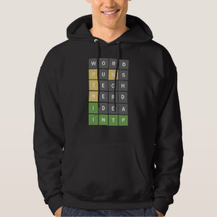 Moletom Jogo De Quebra-cabeça Do Word Nerdy Para Nerd Do W