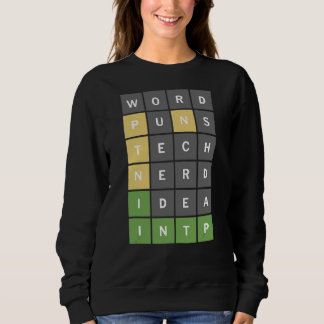 Moletom Jogo De Quebra-cabeça Do Word Nerdy Para Nerd Do W