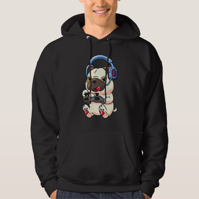 Moletom Jogo Gamer Pug Gaming Pugs Vídeo (Frente)