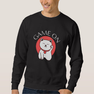 Moletom Jogo Japonês Sobre Charme De Gato - Homens De Bom