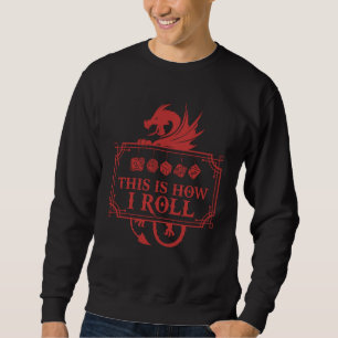Moletom Jogo RPG Dragão D20 É ASSIM QUE EU ROLO