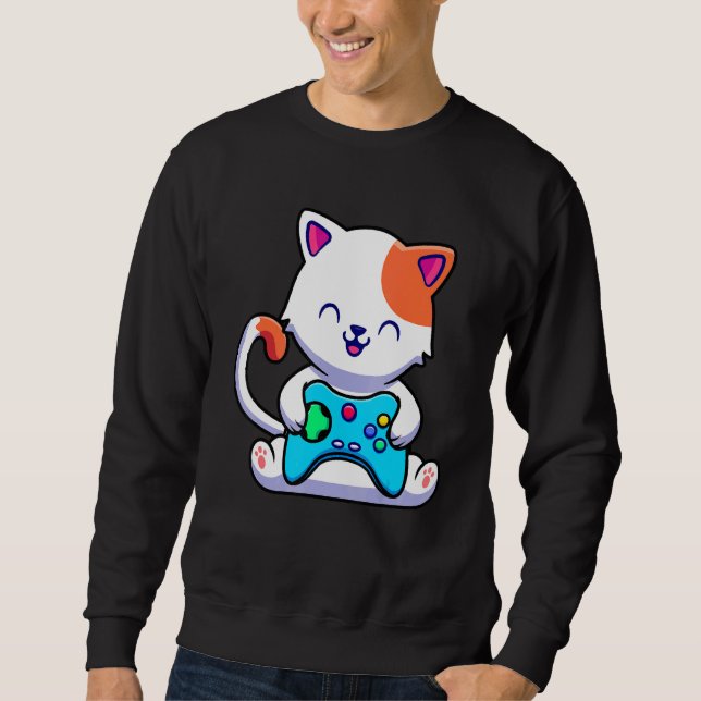 Moletom Jogos de Cat com Console de Jogos (Frente)