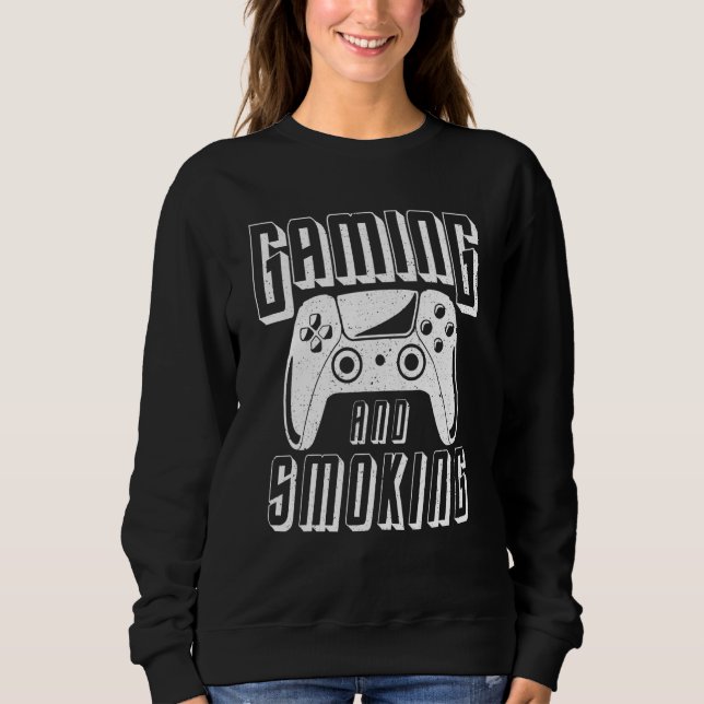 Moletom Jogos E Fumar Controle De Video Game (Frente)
