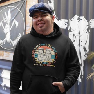 Moletom Jogos Retrorísticos Idade Como Vinho Fino - Jogo d