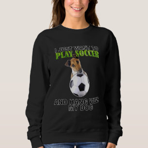 Moletom Jogue futebol travado com cachorro corado (suave)