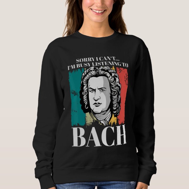 Moletom Johann Sebastian Bach Composer Para Clássicas (Frente)