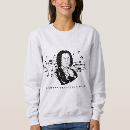 Moletom Johann Sebastian Bach Portrait e Bust com Notes
