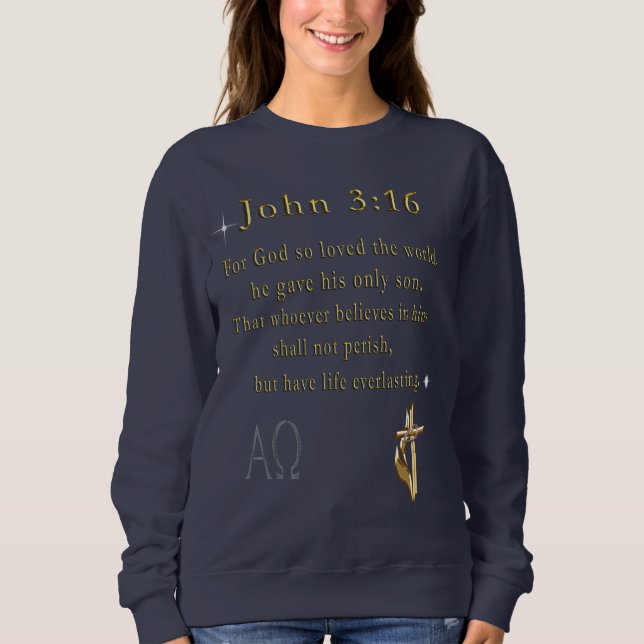 Moletom John 3:16 (Frente)