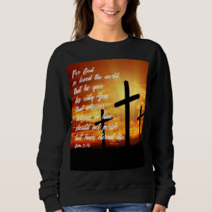 MOLETOM JOHN 3:16 TRENDY BÍBLIA VERSE CHRISTIAN GIFT