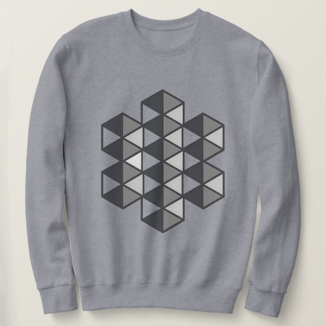 Moletom Joined Triangles Men's Sweatshirt (Frente do Design)