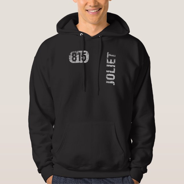 Moletom Joliet Illinois 815 Area Code Retro (Frente)