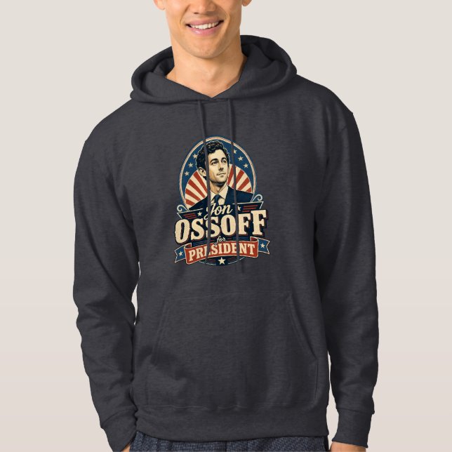 Moletom Jon Ossoff Antigo Para Presidente Político  (Frente)