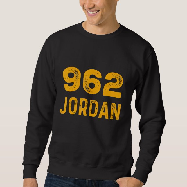 Moletom Jordan 962 T-Shirt Distressed Country Area Code Te (Frente)