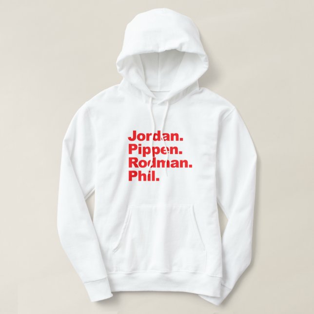 Moletom Jordan Pippen Rodman Phil Hoodie (Frente do Design)