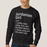 Moletom Jordania Girl Jordan Funny Country Home Roots De<br><div class="desc">Rapariga jordaniana Jordan Engraçado Campo Ruas Descendentes</div>