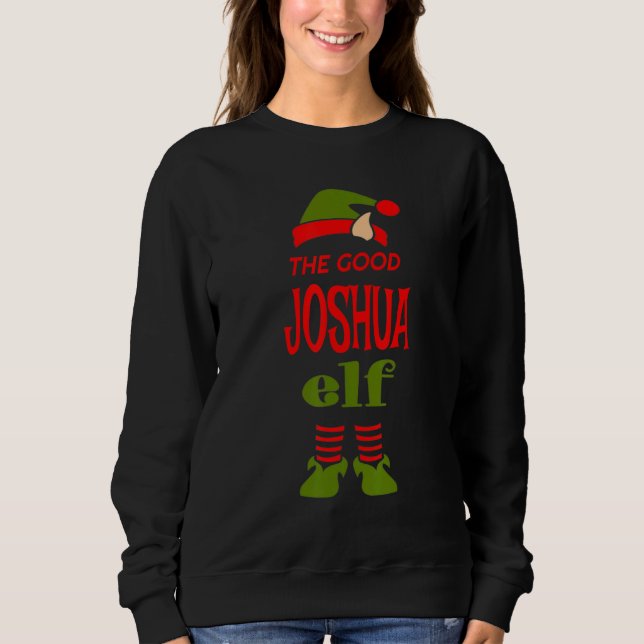 Moletom JOSHUA Elf Good Christmas Matching Pajama Party (Frente)