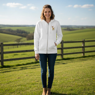 Moletom Jovem Cachorro Bonito com Olhos Azuis Grandes