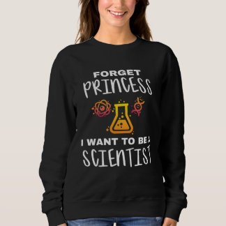 Moletom Jovem Cientista Esqueça Princesa Eu Quero Ser Uma