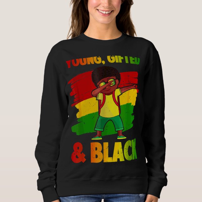 Moletom Jovens Ed e História Negra Meninos Meninos Fofando (Frente)