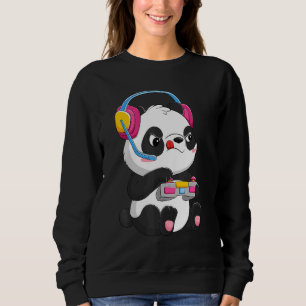 Moletom Jovens jogadores de jogos para Panda Meninas