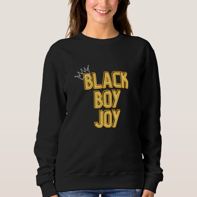 Moletom Joy Black Boy (Frente)