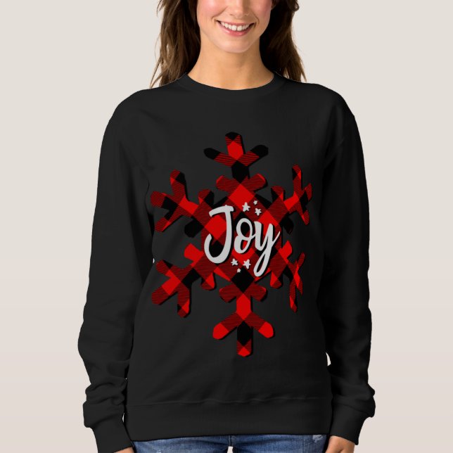 Moletom Joy Buffalo Xadrez Snowflake (Frente)