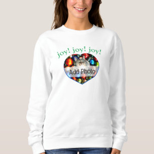 Moletom JOY! Cat Pet Photo Heart