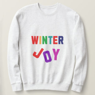 Moletom Joy de inverno - Letras Coloridas Cozinhas