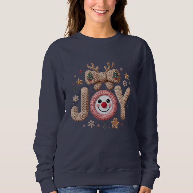 Moletom Joy Knitted Holiday (Frente)