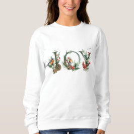 Moletom JOY Pine Cone Red Berry Feriado de Natal
