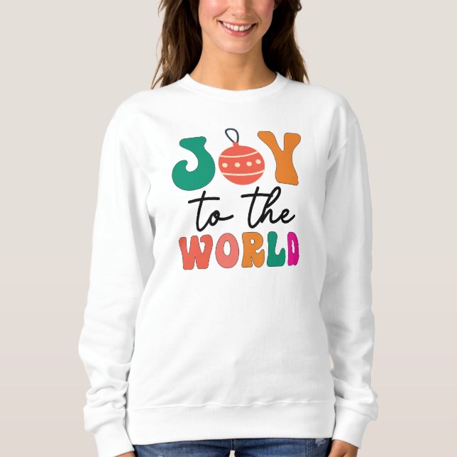Moletom Joy to The World - Design de Natal-50835 (Frente)