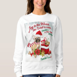 Moletom Joy to the World - Frenchie Love