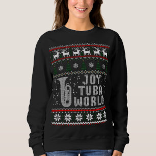Moletom Joy Tuba World Engraçado Natal Ugly Sweater