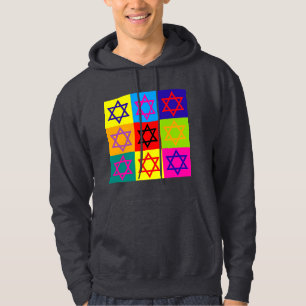 Moletom Judaica - Sweatshirt - Jewish Stars Art - Colorida
