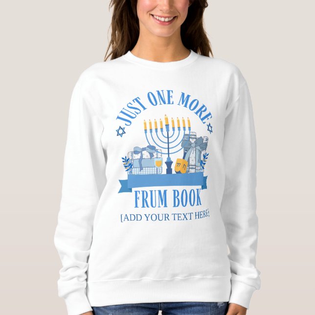 Moletom Judeu só mais um CLUBE de FRUM BOOK Hanukkah (Frente)