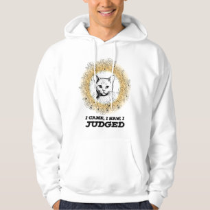 Moletom Judgy Cat Floral Design – Eu Vim Eu Vi Eu Julguei