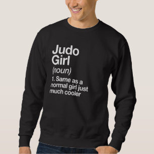 Moletom Judo Girl Definition Fun Sassy Sports Japonês Mar