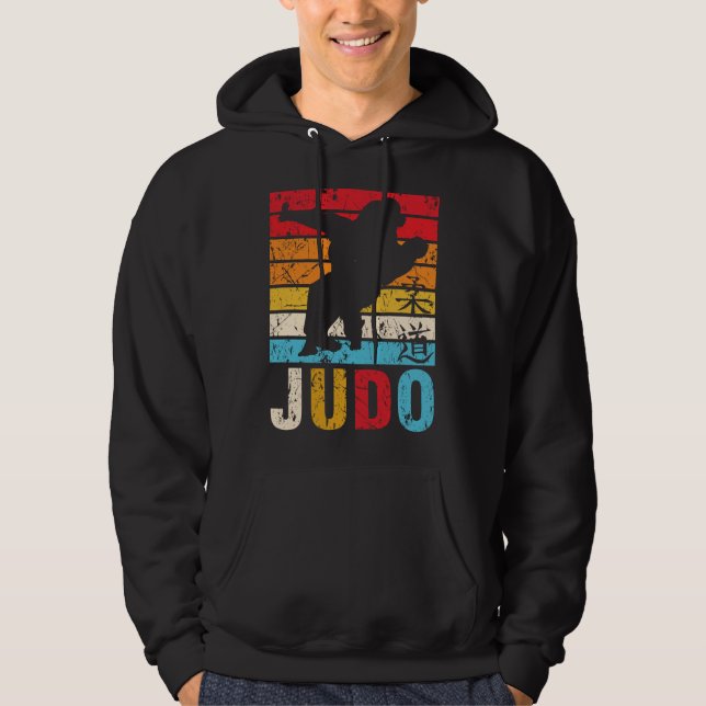 Moletom Judo Ura Nage Judoka Retro Sunset (Frente)