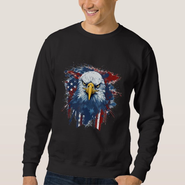 Moletom July 4th Product  Patriotism, American Flag (Frente)