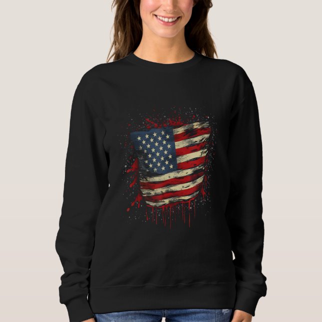 Moletom July 4th Product  Patriotism, American Flag_2 (Frente)