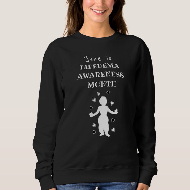 Moletom June é Lipedema Awarness Month Plus T-Shirt Tamanh (Frente)