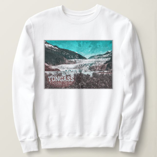 MOLETOM JUNEAU - TONGASS - MENDENHALL GLACIER - ALASKA EUA (Frente do Design)