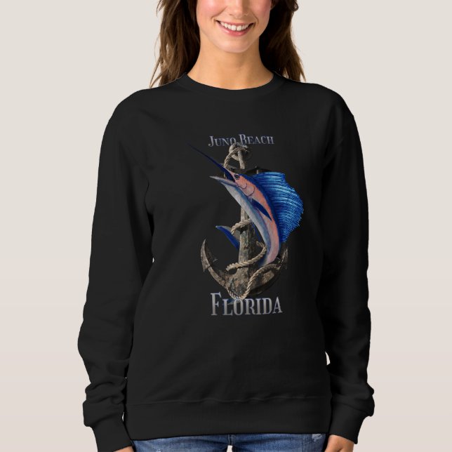 Moletom Juno Beach Florida Espadarte Marlin Ocean Fisherie (Frente)